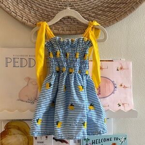 Blue and Yellow Kids Dress